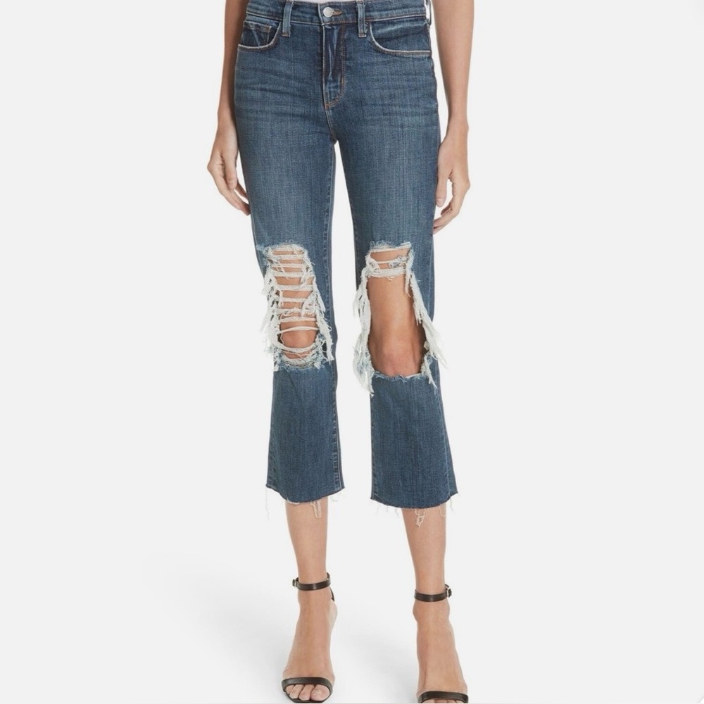 Distressed Blue Jeans - L’agence